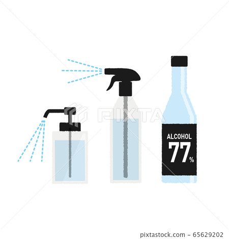 Alcohol disinfection vector illustration 65629202