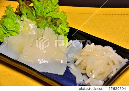 Slime squid sashimi Slime squid sashimi 65629804