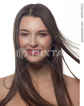 Closeup portrait of a woman with developing 65629811