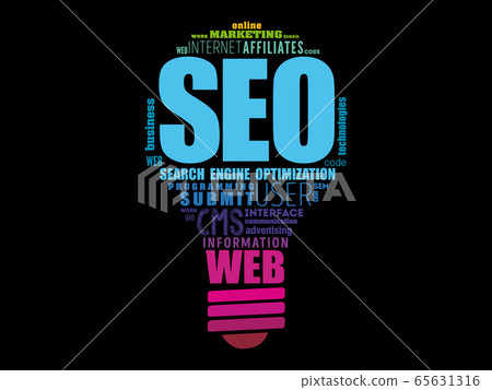 SEO (Search Engine Optimization) light bulb SEO (Search Engine Optimization) light bulb 65631316