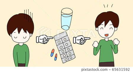 Depression / Men / Illustration Depression / Men / Illustration 65631592