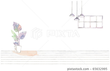 Interior, lighting and windows, monstera Interior, lighting and windows, monstera 65632995