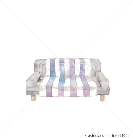 Interior material, simple sofa, striped rug Interior material, simple sofa, striped rug 65633003