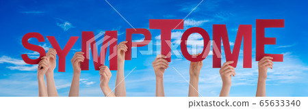 People Hands Building Word Symptome Means Symptom, People Hands Building Word Symptome Means Symptom, 65633340