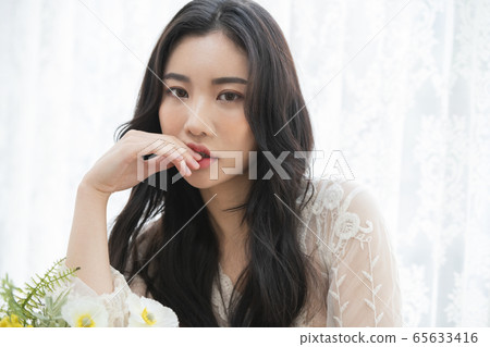 Beauty, girl, white 65633416