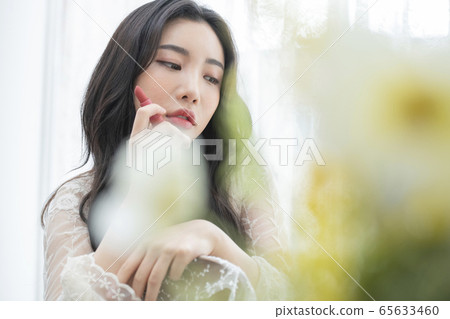 Beauty, girl, white 65633460