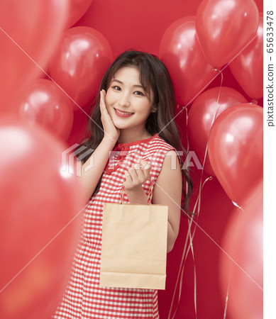 派對婦女氣球紅色 派對婦女氣球紅色 65633478