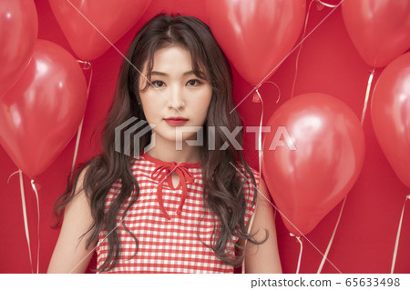 派對婦女氣球紅色 派對婦女氣球紅色 65633498