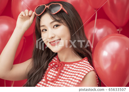 派對婦女氣球紅色 派對婦女氣球紅色 65633507