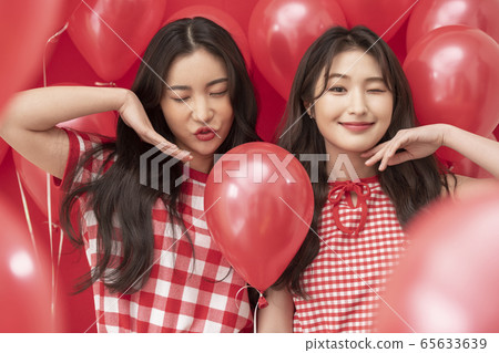 派對婦女氣球紅色 派對婦女氣球紅色 65633639