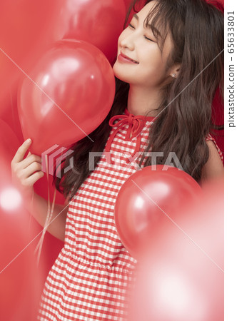 派對婦女氣球紅色 派對婦女氣球紅色 65633801