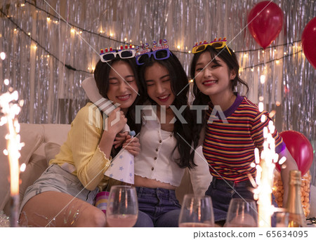 Party, girl, balloon Party, girl, balloon 65634095