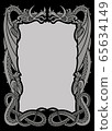 decorated frame with dragons A-4 format 65634149