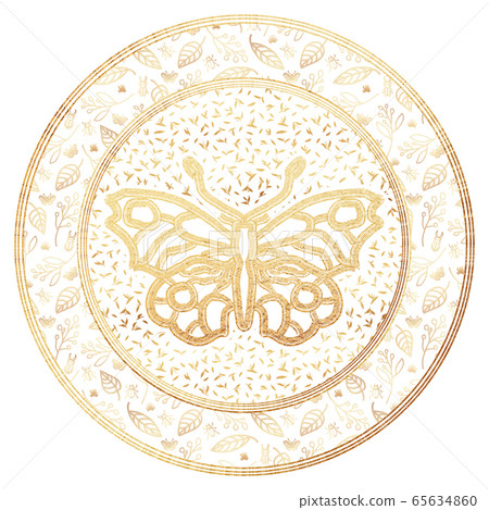 art nouveau circle border