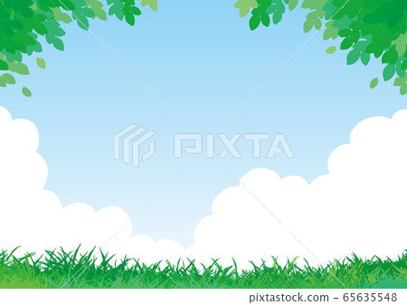 草地,樹木和天空景觀 草地,樹木和天空景觀 65635548