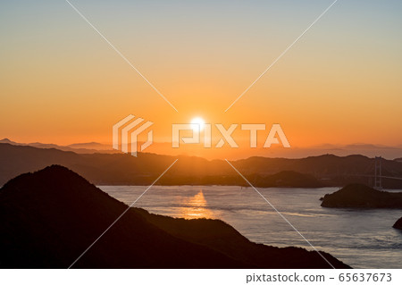Shimanami Kaido's Kurushima Strait Evening View 65637673