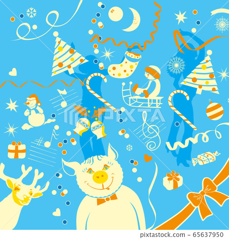 Pattern, Happy New Year Pattern, Happy New Year 65637950