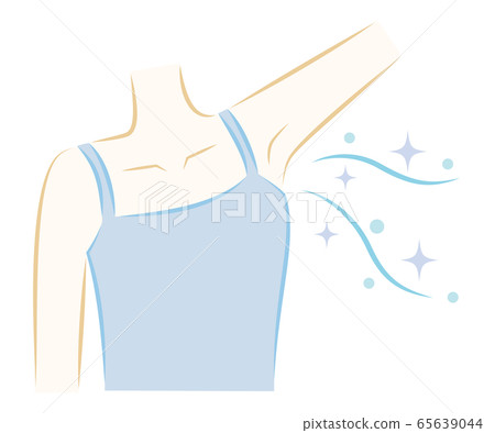 Clean armpit women's armpit odor, armpits improved - Stock Illustration ...