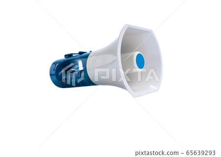 Mega speaker isolated on white 65639293