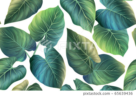 Tropical Leaves seamless pattern Tropical Leaves seamless pattern 65639436