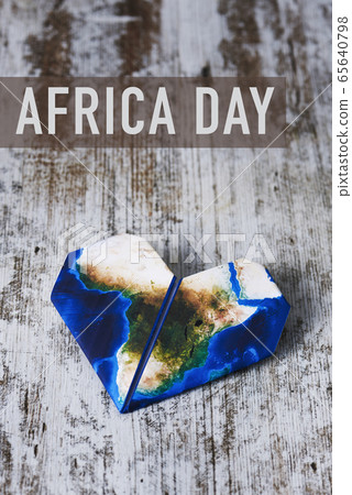 text happy africa day and map (furnished by NASA) text happy africa day and map (furnished by NASA) 65640798