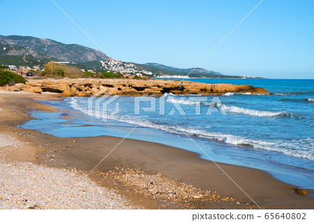 Playa del Carregador beach in Alcossebre, Spain 65640802