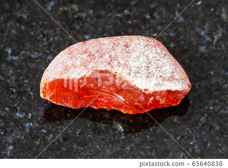 rough Amber gemstone on black - Stock Photo [65640838] - PIXTA