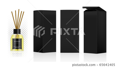 Download Mock Up Glossy Transparent Reed Diffuser Bottle Stock Illustration 65641405 Pixta