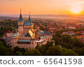 Aerial view of Bojnice medieval castle, UNESCO 65641598