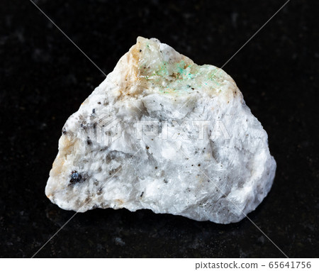 rough Baryte (Barite) ore on black rough Baryte (Barite) ore on black 65641756