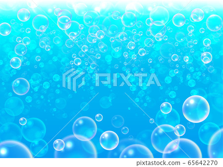 Bubble background material. Soap bubble. Carbonated bubbles. Abu 65642270