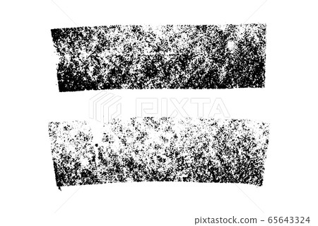 Set of grunge black chalk texture stripe brush on white background 65643324