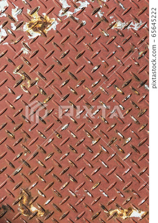 Iron plate with protrusions painted red Iron plate with protrusions painted red 65645222