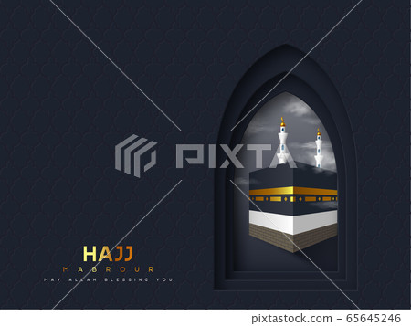 Hajj Mabrour vector banner. 65645246