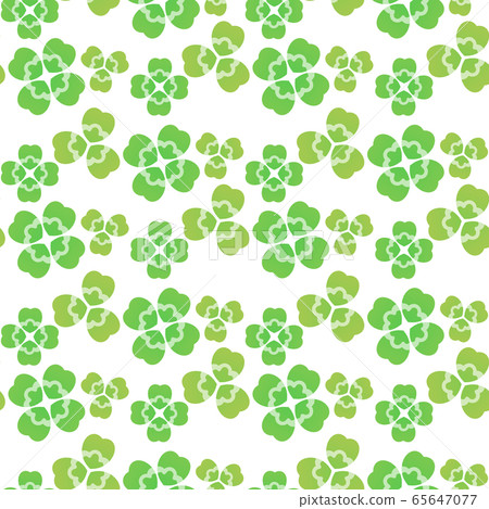 Clover seamless pattern 2 - Stock Illustration [65647077] - PIXTA