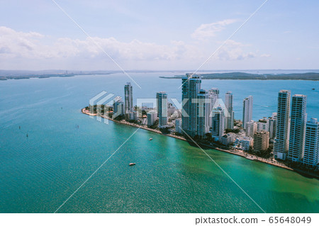 Aerial view of Cartagena Bocagrande Aerial view of Cartagena Bocagrande 65648049