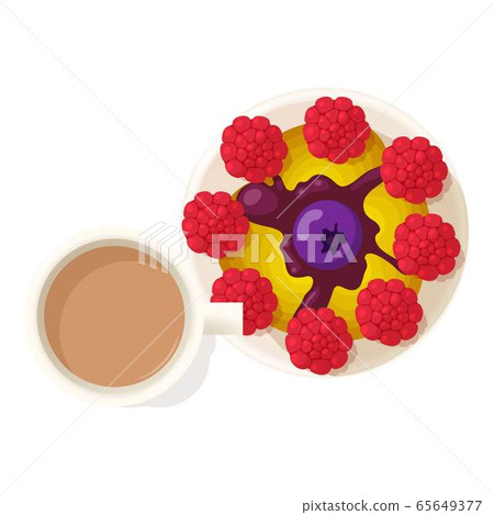 Perfect breakfast icon, isometric style 65649377