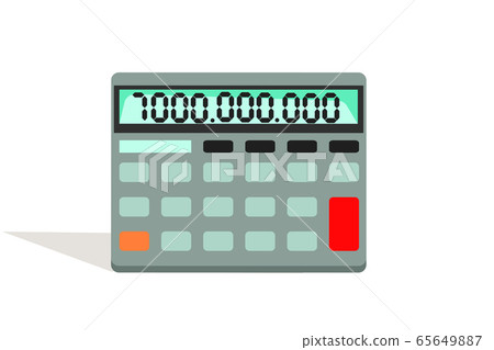Calculator flat vector illustration 65649887