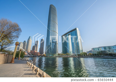 Financial district city buildings Financial district city buildings 65650444