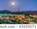 Night view of the Qingdao TV Tower 65650571