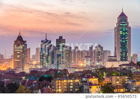Evening view of Qingdao Evening view of Qingdao 65650573