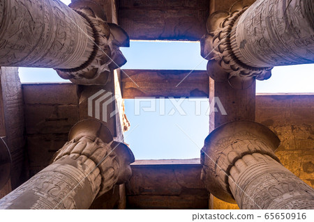 Temple of kom Ombo, located in Aswan, Egypt. Temple of kom Ombo, located in Aswan, Egypt. 65650916