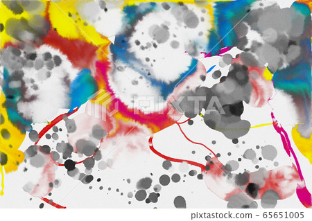 Various facial expressions, tsutsutsu, monster, human race, demon, watercolor, ink, Chinese style, Japanese style, drawing 65651005