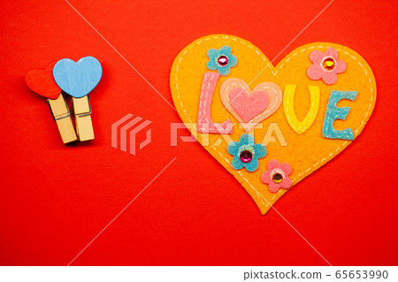 Valentine's day background. Empty place for copy space for text Valentine's day background. Empty place for copy space for text 65653990