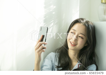 Woman, nightwear, one Woman, nightwear, one 65655479