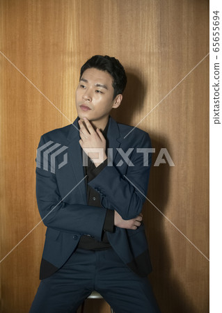 男人，一個，西裝 65655694