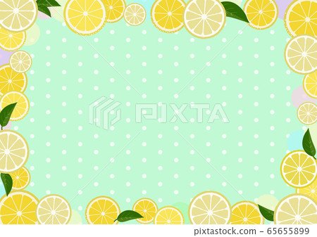 Frame of sliced lemon (mint) Frame of sliced lemon (mint) 65655899