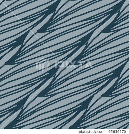 Modern linear leaves shape seamless pattern. Modern linear leaves shape seamless pattern. 65656270