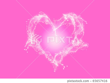 Light Shining Abstract Pink Heart Stock Ilration 65657416 Pixta Light Shining Abstract Pink Heart, Pink Heart Lamp Next