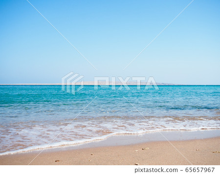 Red Sea photographed from beach, long view. Sea Red Sea photographed from beach, long view. Sea 65657967